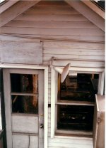 Storage building beneath yard office